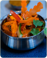 Plat de cuisine indienne du Kashmir Café à Montreuil
